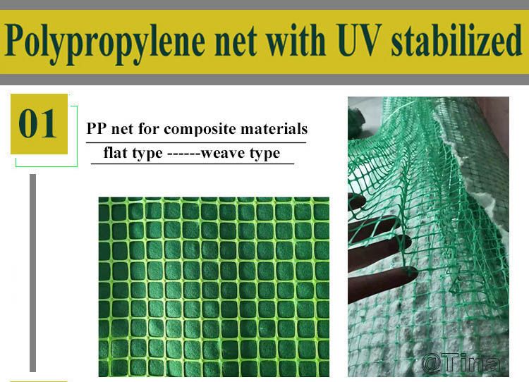 Polypropylene netting for erosion control blanket